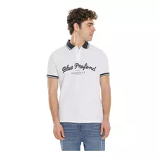 Polo Manga Corta Estampada C&a De Hombre