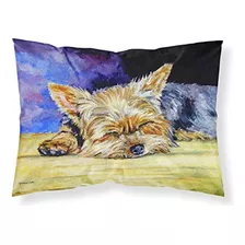 Tesoros De La Caroline 7357pillowcase Yorkie Tomando Una Sie