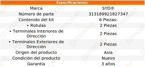 Terminales Rtulas Stepway 2010/2020 Syd Foto 2