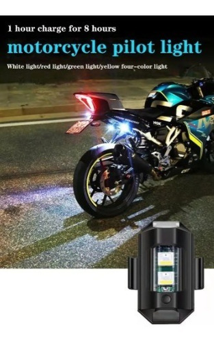 Estrobo Luces Led Recargable Auto Moto Bici Drones  Foto 5