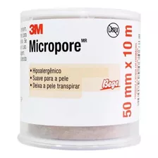 Micropore 5cm X 10m Bege C/capa Pct Com 6 Unid - 3m