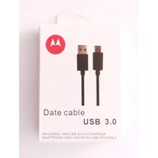 Cable Usb Motorola De Carga Rápida , Con Conector Micro Usb.