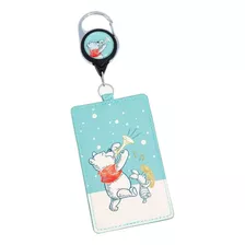 Disney Lanyard Yoyo Retráctil Winnie Pooh Porta Gafete 