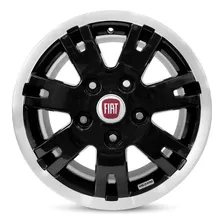 Roda Europa Para Van Fiat Ducato Aro 16 Tala 7 - Pcd 5x130 Cor Preto Borda Diamantada