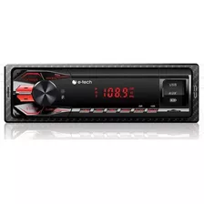 Auto Rádio E Tech Premium Usb/aux/fm/ E-tech Usb Bluetooth