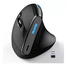 Mouse Gamer Vertical Inalambrico Recargable Zelotes F36a Dpi