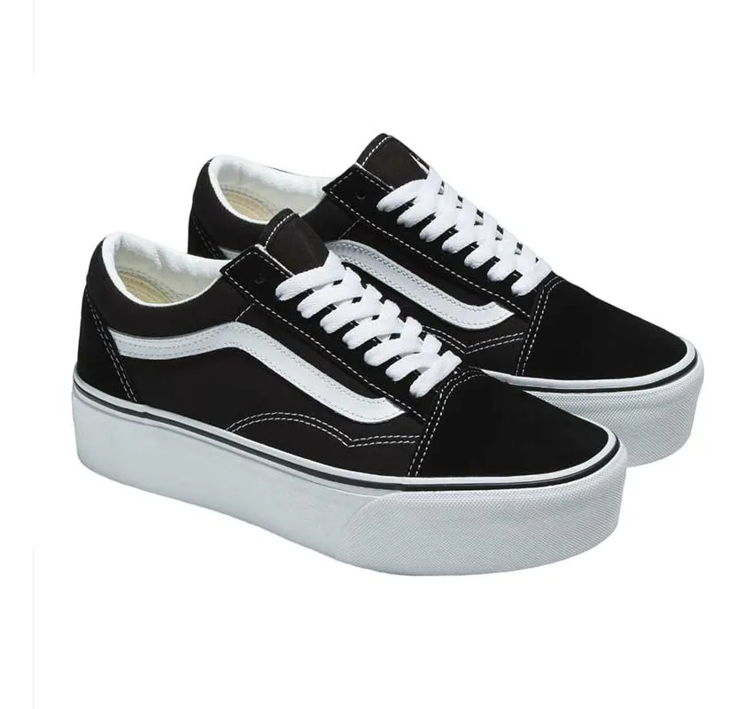 Zapatillas Vans Sin Género U Old Skool Stackform Negro Y Blanco Liso 6.5 Us