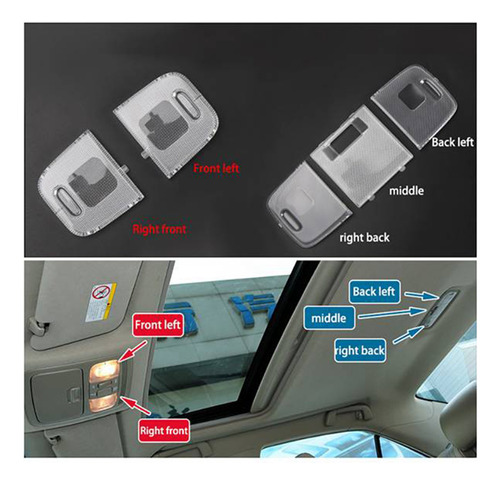 Tapa De Lmpara De Techo Insider Para Toyota Camry 2006-2011 Foto 3