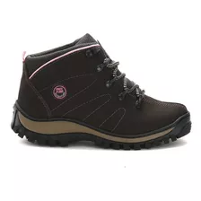 Coturno Botinha Feminino Couro Cano Baixo Palmilha Gel 2206