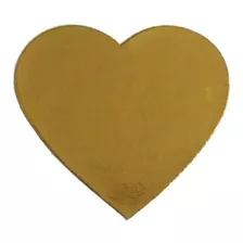 Etiqueta Selo Convite Coração Ouro - 1,5cmx1,5cm - 500 Un Desenho Impresso Coração Cor Dourado