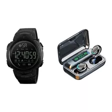 Reloj Skmei Bluetooth 1301 Regalo +audifonos F9 Inalambricos