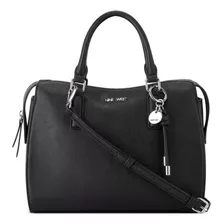 Nine West Basset Satchel Negro Multi Talla Única