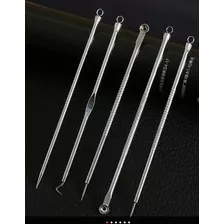 Extrator De Cravos E Espinhas Piinça De Aço Inox (5 Pcs)