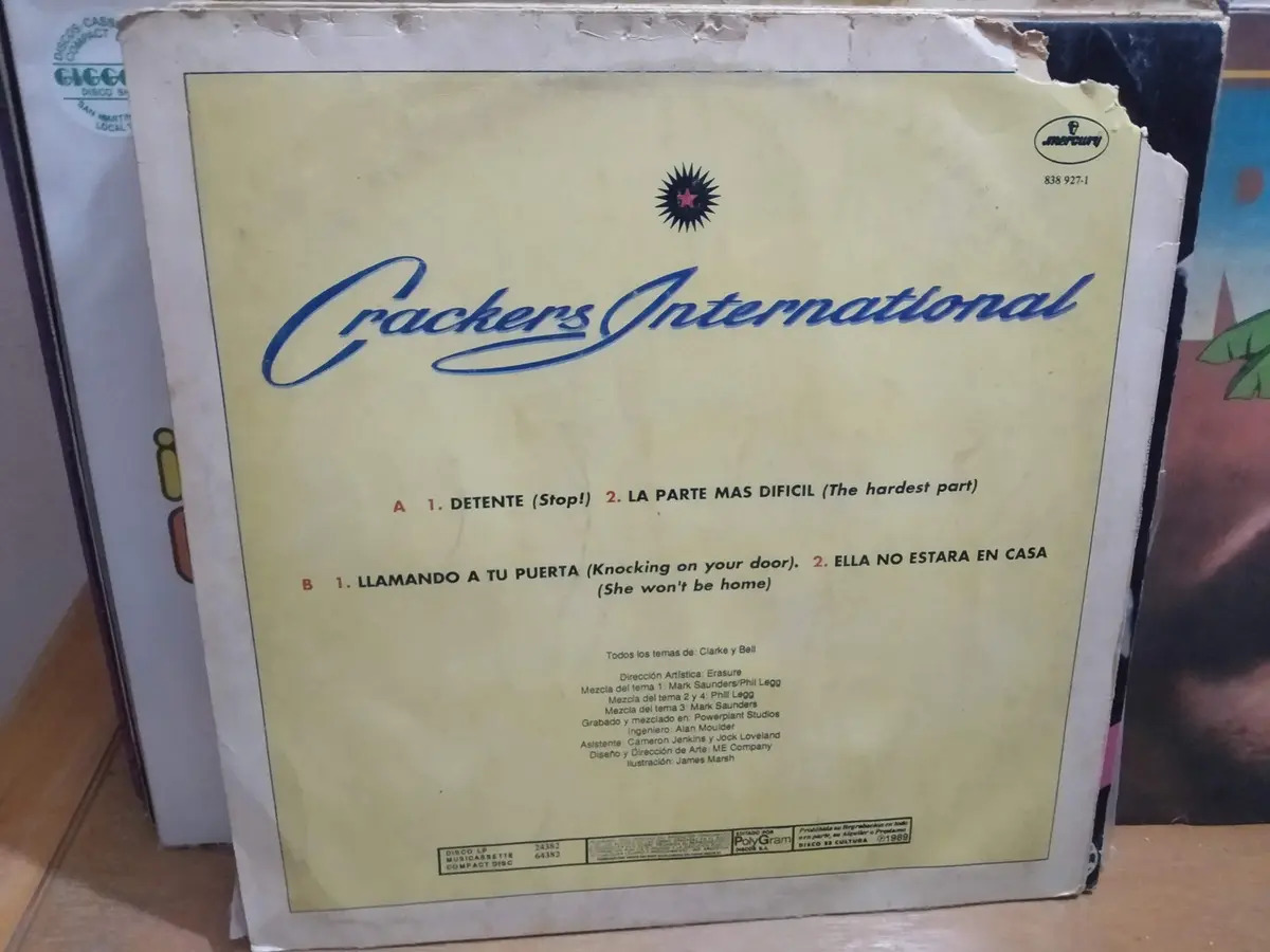 Erasure - Crackers International - vinilo 1989