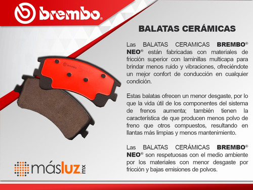 Balatas Ceramicas Del Saturn Relay V6 3.9l 06 Brembo Foto 5