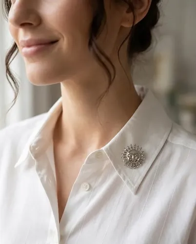 Pin Prendedor Sol De Mayo Argentina Niquel Broche Ropa Plateado
