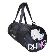 Bolsa Esportiva Mala Academia Respirável - Rhino Cor Preto/rosa