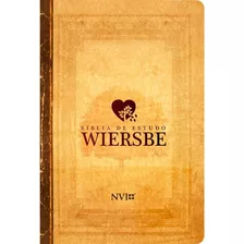 Livro Bíblia De Estudo Wiersbe - Luxo - Nvi - Neutra