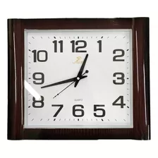 Relógio De Parede Quartzo Quadrado Vintage Grande 40cm