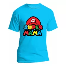 Playera Super Mama Mario Bros Todas Las Tallas