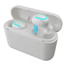 Auriculares In-ear Inalámbricos Hbq Q32 White Con Luz Led