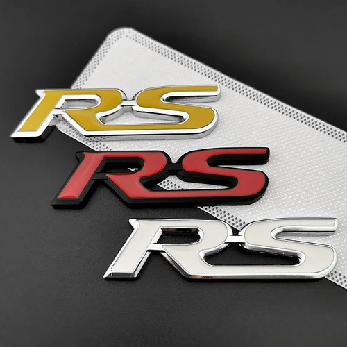 3d Metal Car Badge Para Compatible Con Honda Rs Logo Fit Foto 3