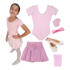 Bailarina De Balé Roupa Kit Completo Ballet Infantil