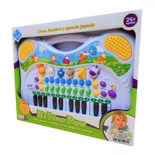 Mi Primer Piano Granja Organo Aprende El Duende Azul 6155 Color Blanco