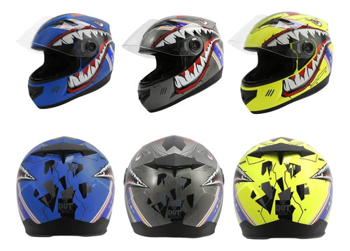 Casco Infantil Certificado Dot Motociclismo Integral Foto 8