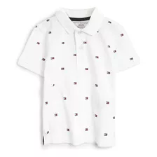 Camisa Polo Tommy Hilfiger Kids - Logo Branca