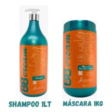 Shampoo Bb Cream 1lt + Máscara Bb Cream 1kg Keratin