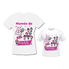 Camiseta Lol Kit Mãe E Filha 2pçs