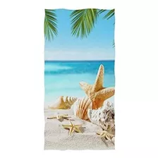Naanle 3d Hermosa Playa De Verano Tropical Con Estampad