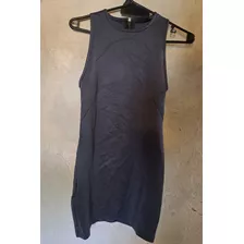 Vestido Gris Oscuro María Vázquez (talle M/42, Mujer)