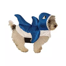 Traje De Tiburón Azul Para Mascotas.