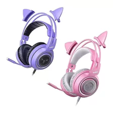 Auriculares Con Microfono Y Orejas De Gato | 2 Piezas