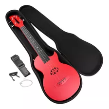 Ukulele De 4 Cuerdas, Rojo, Completo (rjukcfrd)