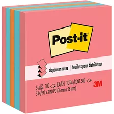 Notas Adhesivas Post-it, Plegables, 7,6 X 7,6 Cm, 500 Hojas