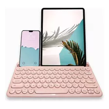 Teclado Macally Inalámbrico Multidispositivo/rosa