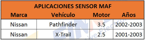 Sensor Maf Nissan Pathfinder X-trail Foto 5