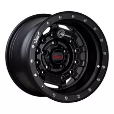 Llantas Aro 15x10 5x114.3 Et-15 Ams Negro Matte Qc1939 (set