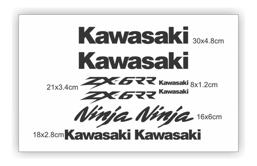Calcomanas Para Motocicleta Kawasaki Zx-6rr Foto 2