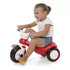 Triciclo Com Pedal E Buzina Andador Vermelho Infantil