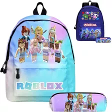 Roblox Prints Travel Youth Mochila Con Estuche Para Lápices