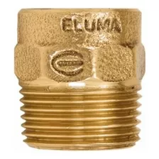 Conector Macho 22mm X 3/4'' Bronze 604 Eluma Kit 10 Unidades