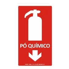 Placa De Sinalização Extintor Pó Bc - Fotoluminescente 