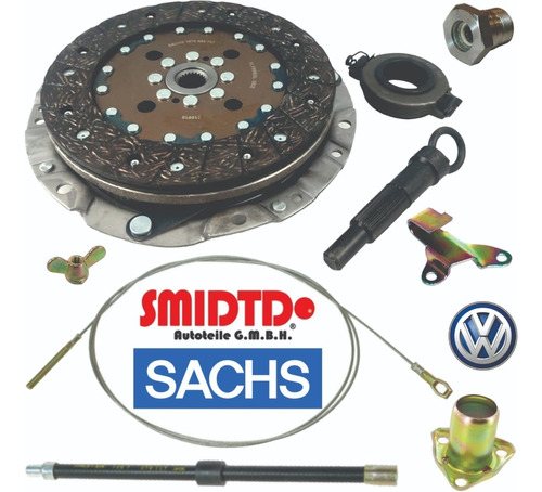 Kit De Clutch Completo Cable Funda Vw Sedan 1.6l 74-92 Vocho Foto 6