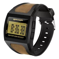 Reloj Electrónico Deportivo Cuadrado Sanda 222 Para Hombre