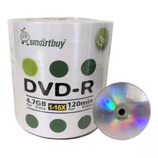 100 Unidades Dvd 4.7 Gb- 16x- Logo Prata- Smartbuy