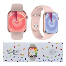 Relógio Inteligente Feminino W99 Pro Nfc Pulseira De Brinde 